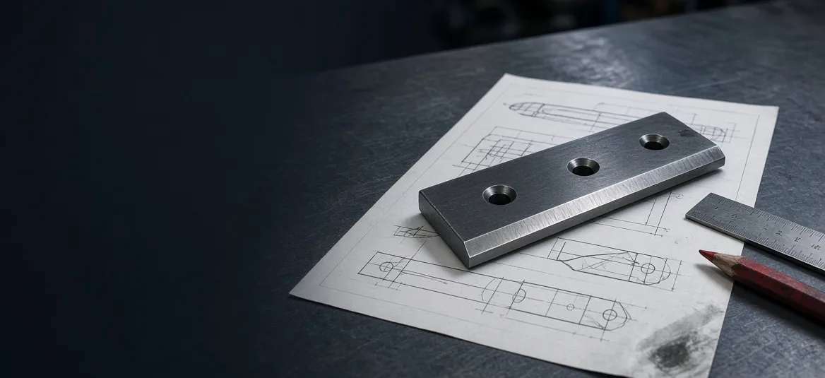 CNC machining of a cutting part